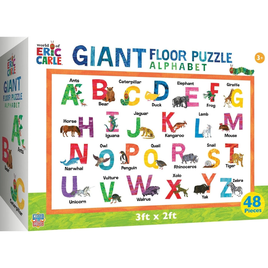 Eric Carle Alphabet Giant Floor Puzzle 48 Piece Eco-Friendly Kids 36x24 Image 1