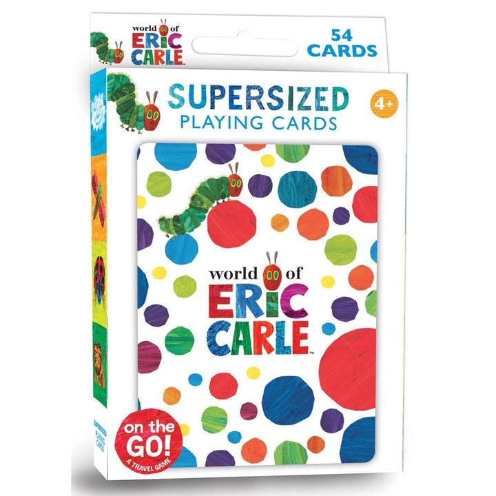 Eric Carle Jumbo Travel Playing Cards 3.5x4.75 for Kids Ages 4 and Up Image 1