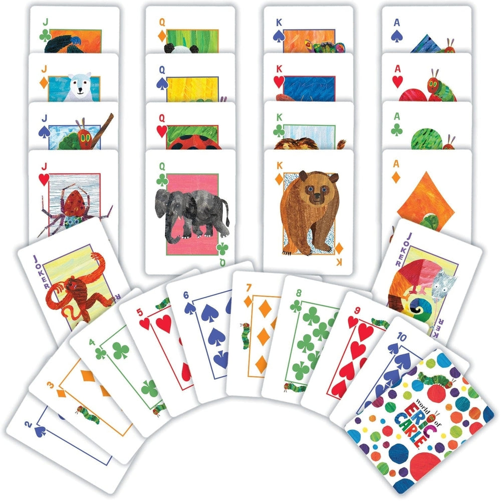 Eric Carle Jumbo Travel Playing Cards 3.5x4.75 for Kids Ages 4 and Up Image 2