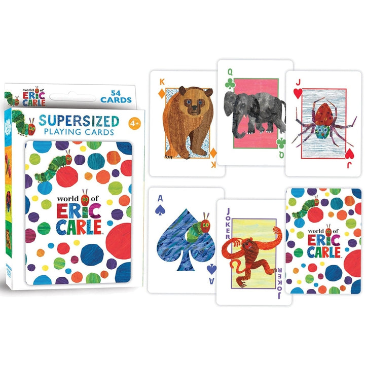 Eric Carle Jumbo Travel Playing Cards 3.5x4.75 for Kids Ages 4 and Up Image 3