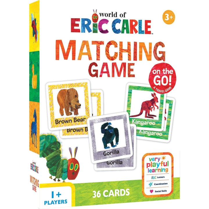 World of Eric Carle Matching Game Travel Memory Game 18 Animal Pairs Ages 3+ Image 1