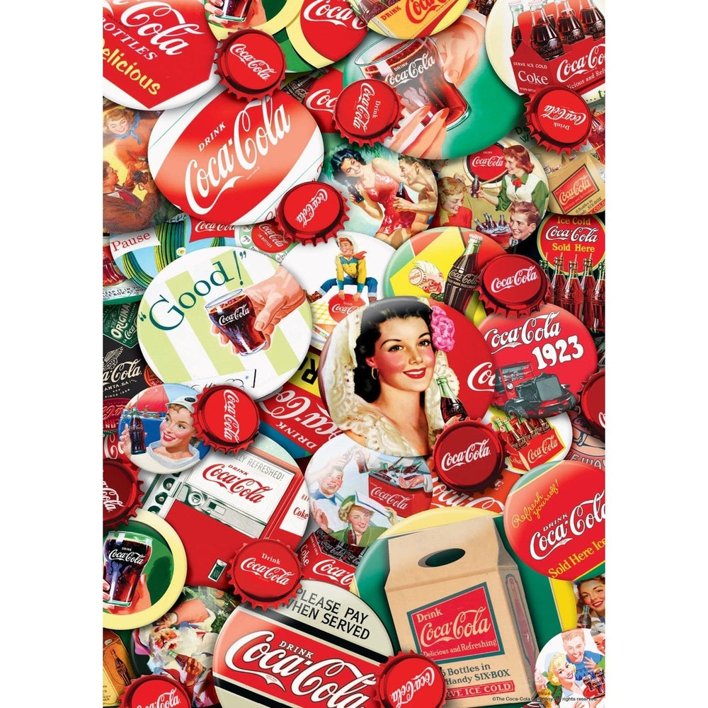 Coca-Cola 1000 Piece Jigsaw Puzzle Worlds Smallest in Collectible Tin Box Image 2