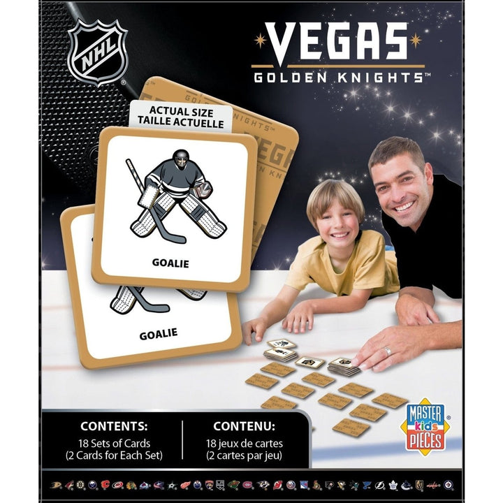 NHL Las Vegas Golden Knights Matching Game Family Memory Card Game 18 Pairs Image 3