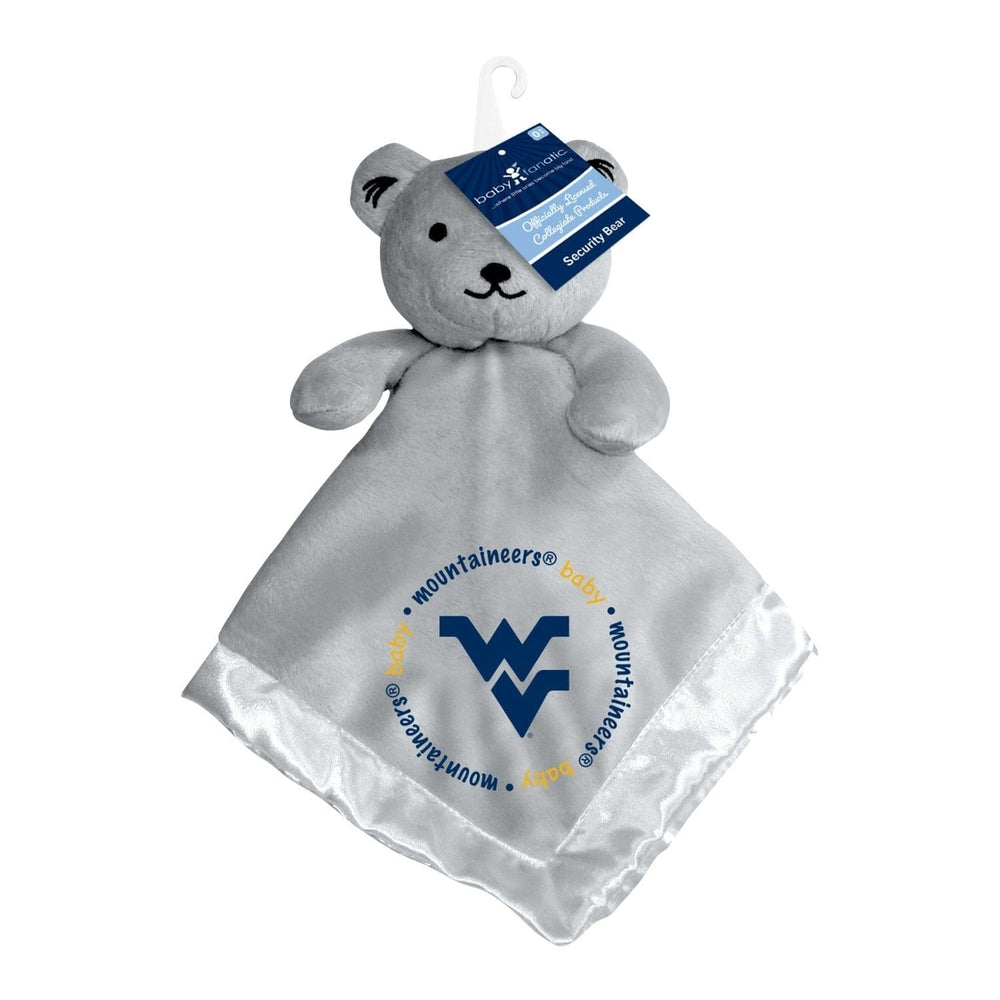 West Virginia Mountaineers Security Bear Gray Plush 14x14 Embroidered Team Logo Image 2