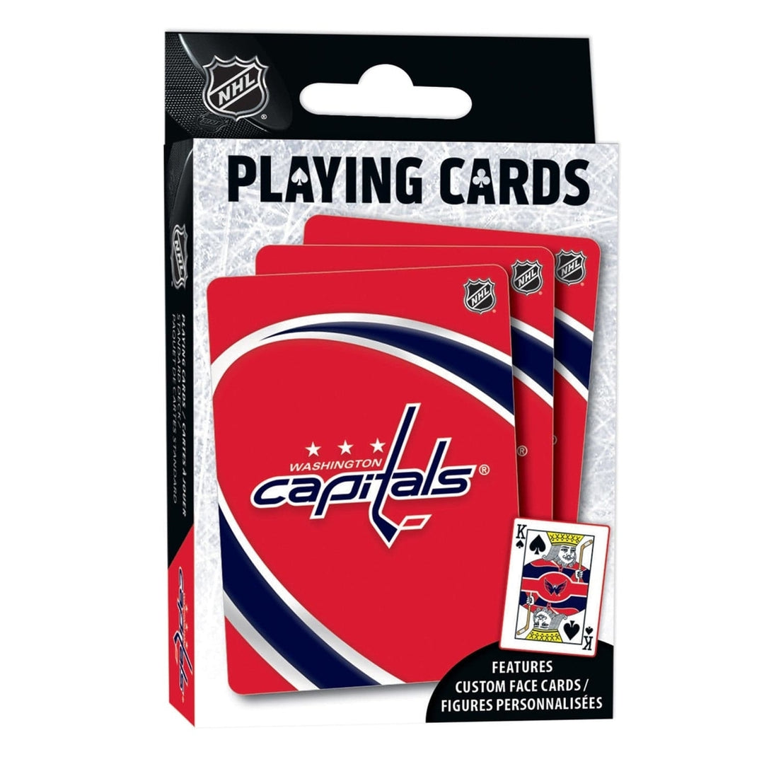 Washington Capitals Playing Cards 54 Card Deck NHL Team Logo Jokers Image 1