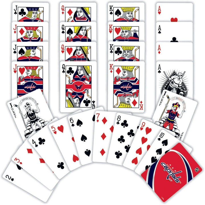 Washington Capitals Playing Cards 54 Card Deck NHL Team Logo Jokers Image 2