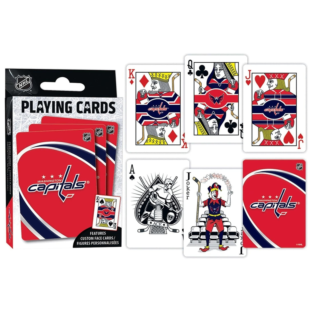 Washington Capitals Playing Cards 54 Card Deck NHL Team Logo Jokers Image 3