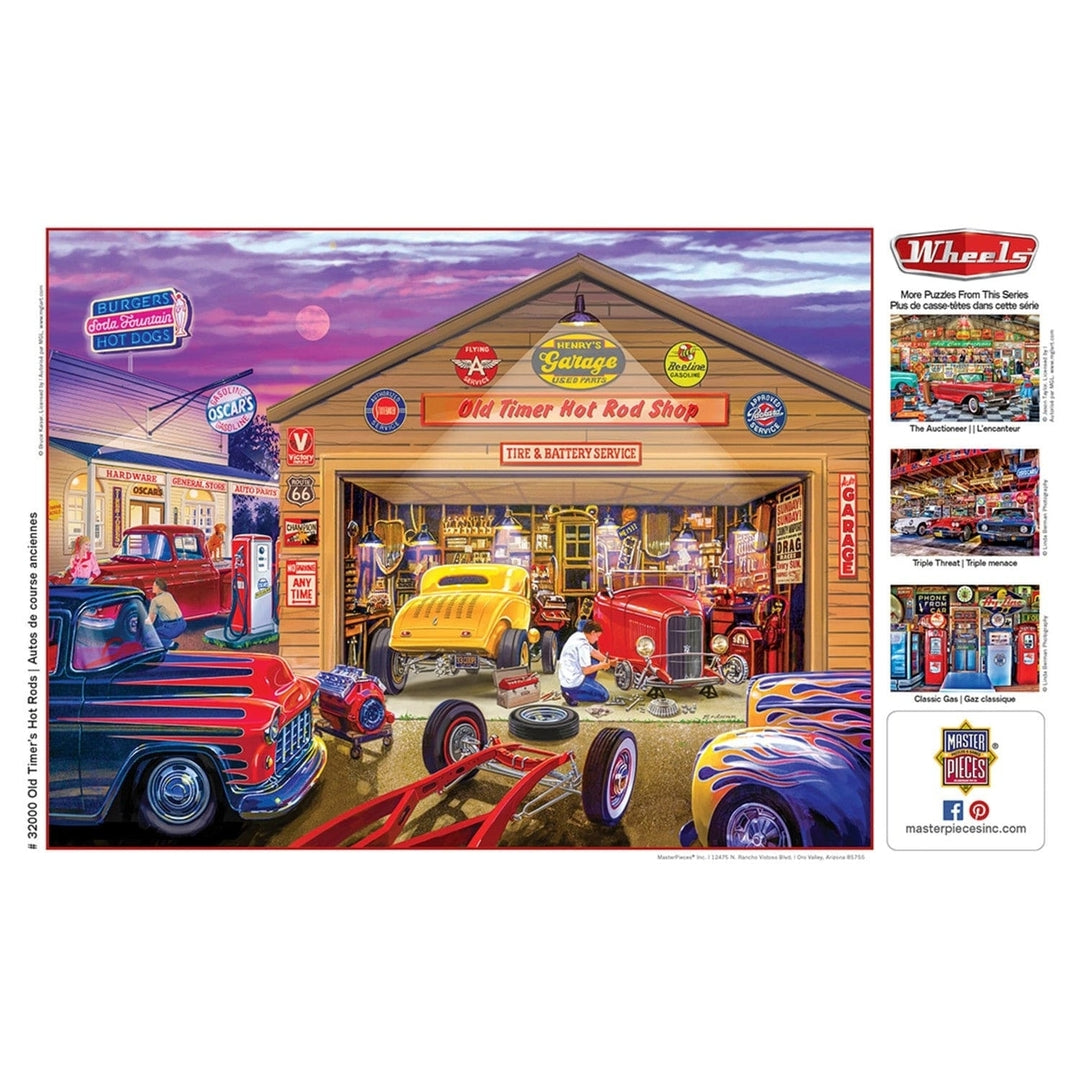 Wheels - Old Timers Hot Rods 750 Piece Jigsaw Puzzle Image 4