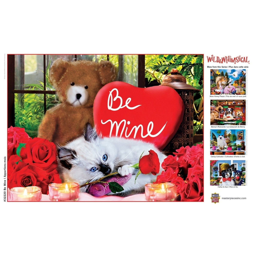 MasterPieces Wild and Whimsical 300 Piece EZ Grip Jigsaw Puzzle Kitten Valentine Image 4