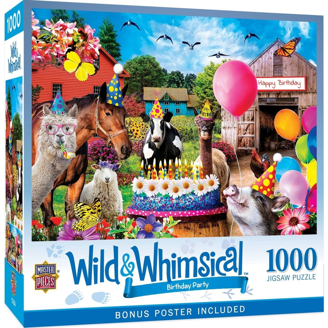 Wild and Whimsical - Birthday Party 1000 Piece Jigsaw Puzzle Image 1