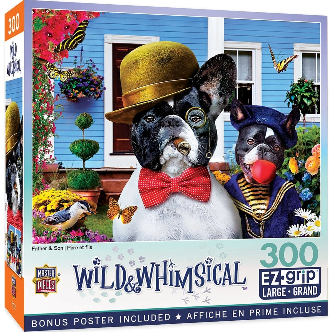 MasterPieces 300PC Wild and Whimsical EZ Grip Jigsaw Puzzle 18x24 Dog Theme Image 1