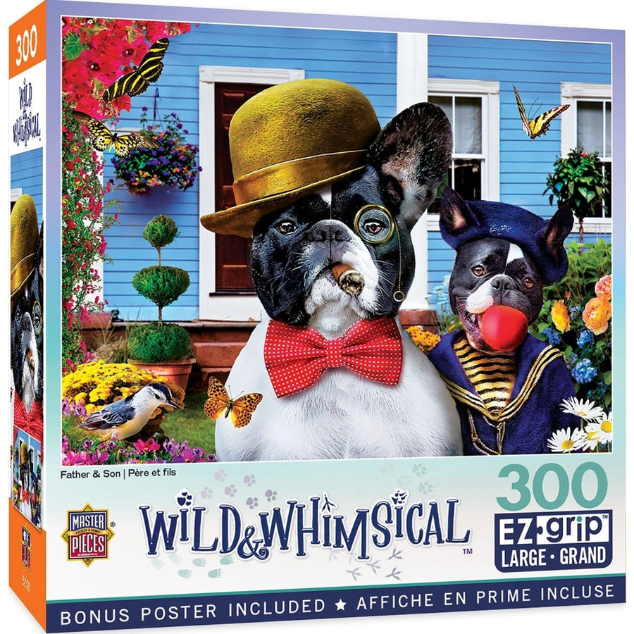 MasterPieces 300PC Wild and Whimsical EZ Grip Jigsaw Puzzle 18x24 Dog Theme Image 1