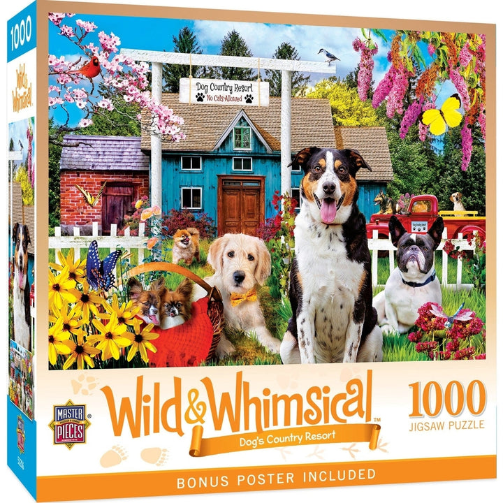 Wild and Whimsical - Dogs Country Restort 1000 Piece Jigsaw Puzzle Image 1