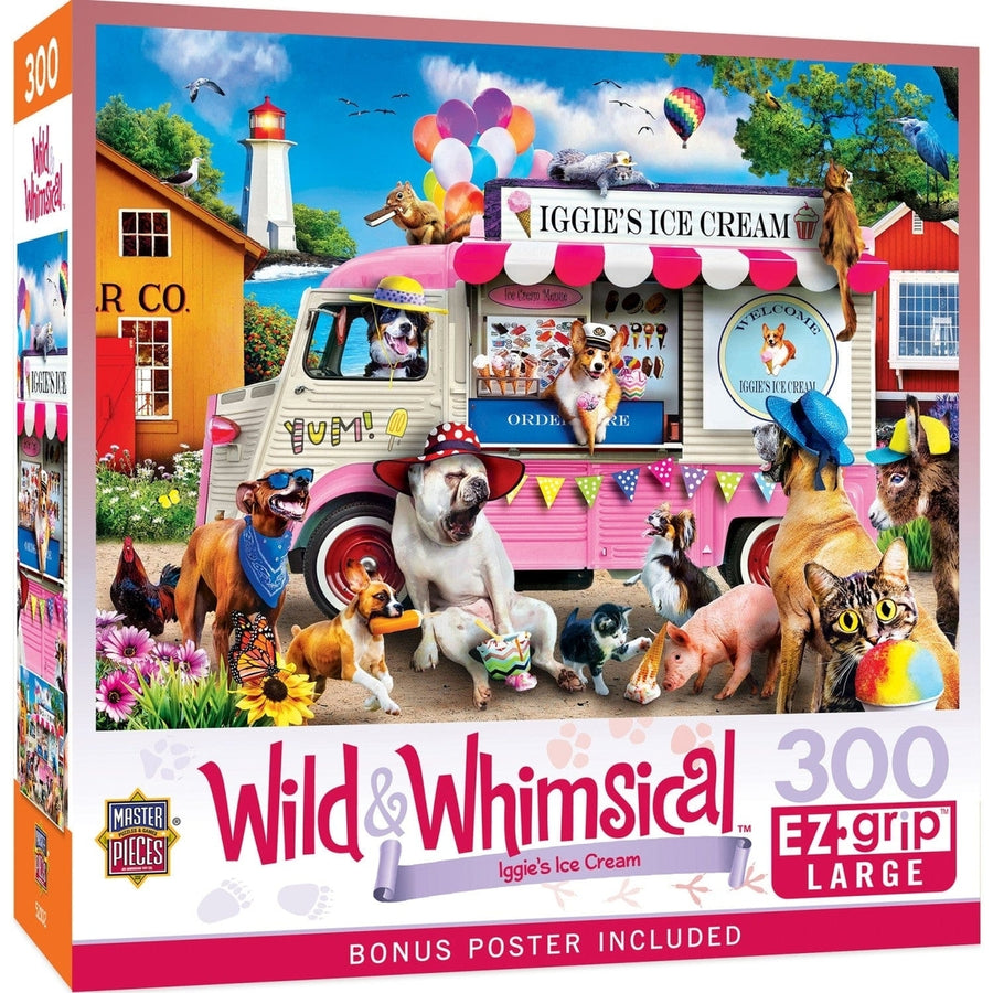 Wild and Whimsical - Iggys Ice Cream 300 Piece EZ Grip Jigsaw Puzzle Image 1