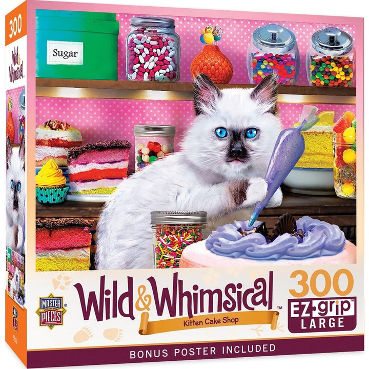 Wild and Whimsical - Kitten Cake Shop 300 Piece EZ Grip Jigsaw Puzzle Image 1