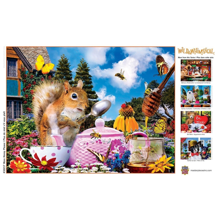 MasterPieces Wild Whimsical 300 Piece EZ Grip Jigsaw Puzzle Garden Tea Image 4