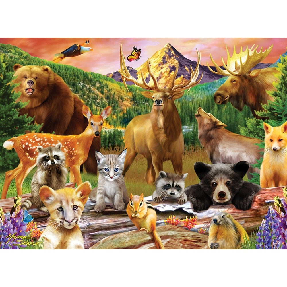 Wildlife of the National Parks 100 Piece Jigsaw Puzzle 19x14 inches for Ages 6+ Image 2