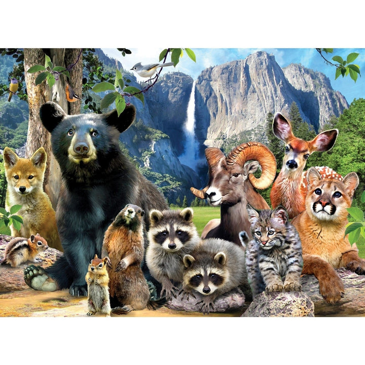 Wildlife of Yosemite National Park 100 Piece Jigsaw Puzzle Ages 6 and Up Image 2