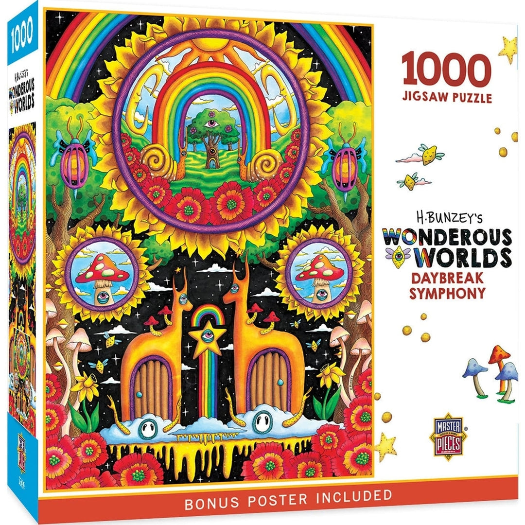 Wonderous Worlds Daybreak Symphony 1000 Piece Jigsaw Puzzle Colorful Design Image 1