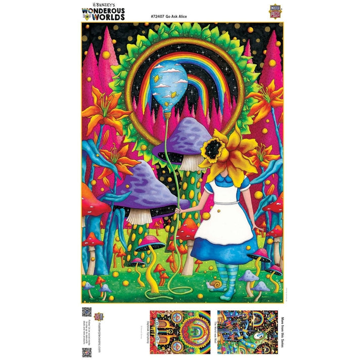 Wonderous Worlds Go Ask Alice 1000 Piece Jigsaw Puzzle Eco-Friendly Colors Image 4