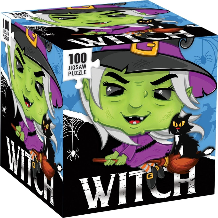 Witch 100 Piece Puzzle Chibi Style Eco-Friendly Recycled Board Age 6+ Image 1