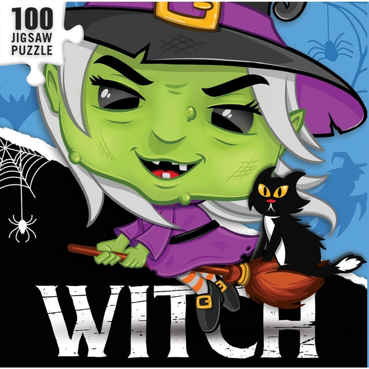 Witch 100 Piece Puzzle Chibi Style Eco-Friendly Recycled Board Age 6+ Image 3