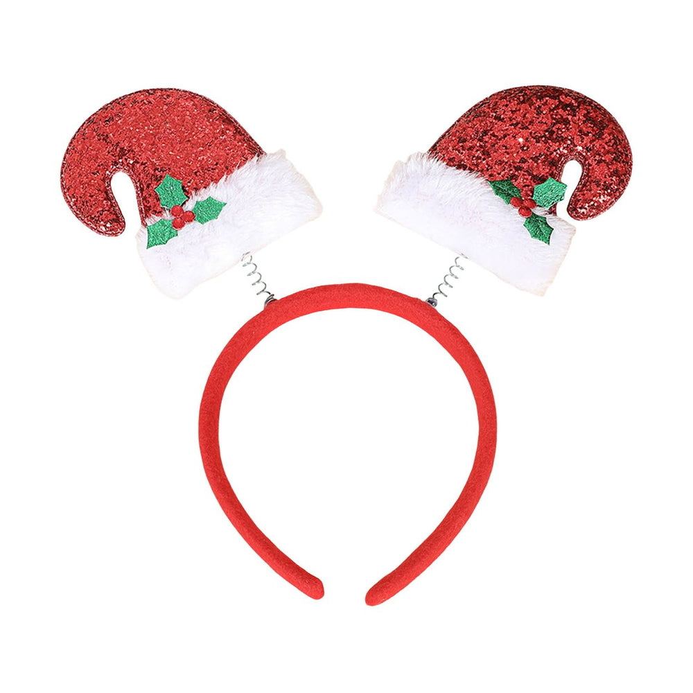 Hair Hoop Sequins Christmas Hat Decor Spring Design Headband Versatile Hair Clips Christmas Party Cosplay Hairband Image 2