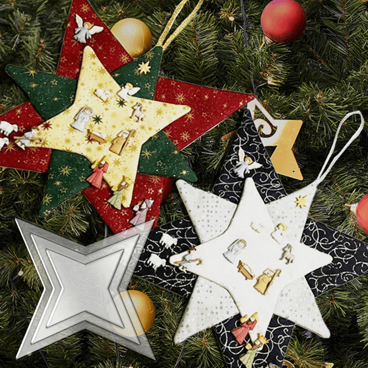 Star Template DIY Christmas Hanging Ornament Patchwork Star Template Quilting Tools for Holiday Decoration Image 4