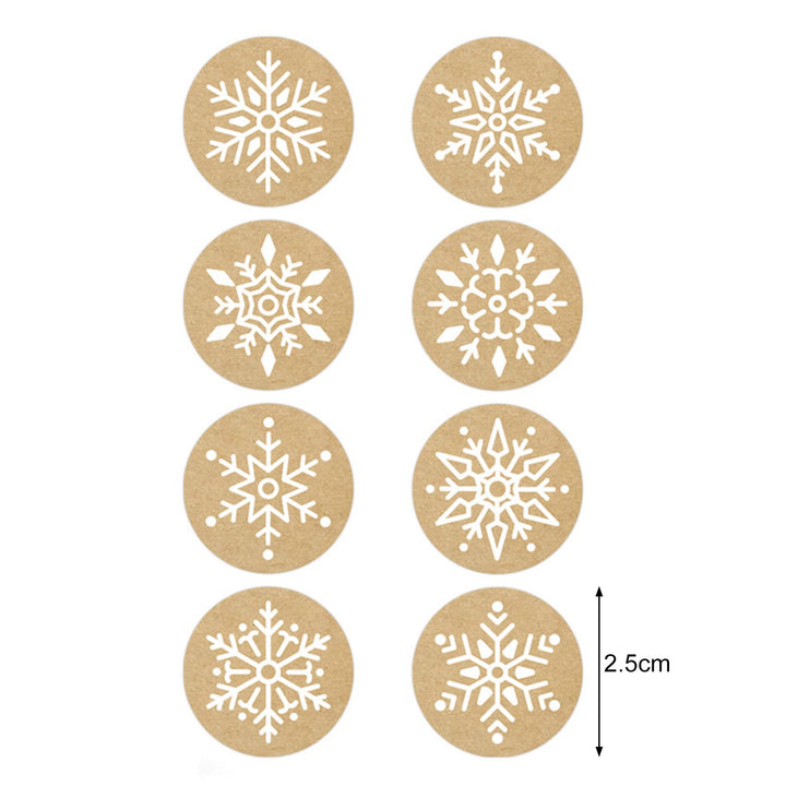 500Pcs/Roll Merry Christmas Stickers Festive Snowflake Santa Claus Reindeer Snowman Baking Labels Envelope Seal Sticker Image 7