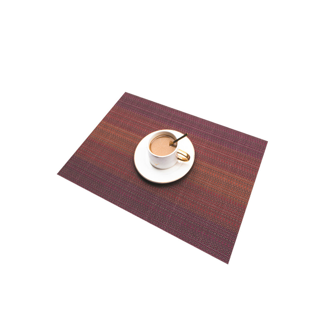 Table PVC Placemats Dining Table Place Mats Non-Slip Dish Bowl Placement Heat Resistant Easy to Clean Table Decorative Image 2