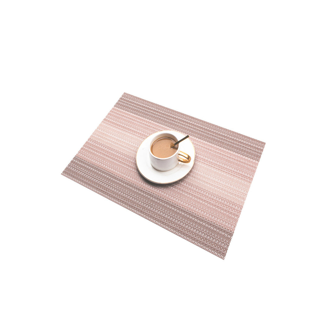 Table PVC Placemats Dining Table Place Mats Non-Slip Dish Bowl Placement Heat Resistant Easy to Clean Table Decorative Image 3