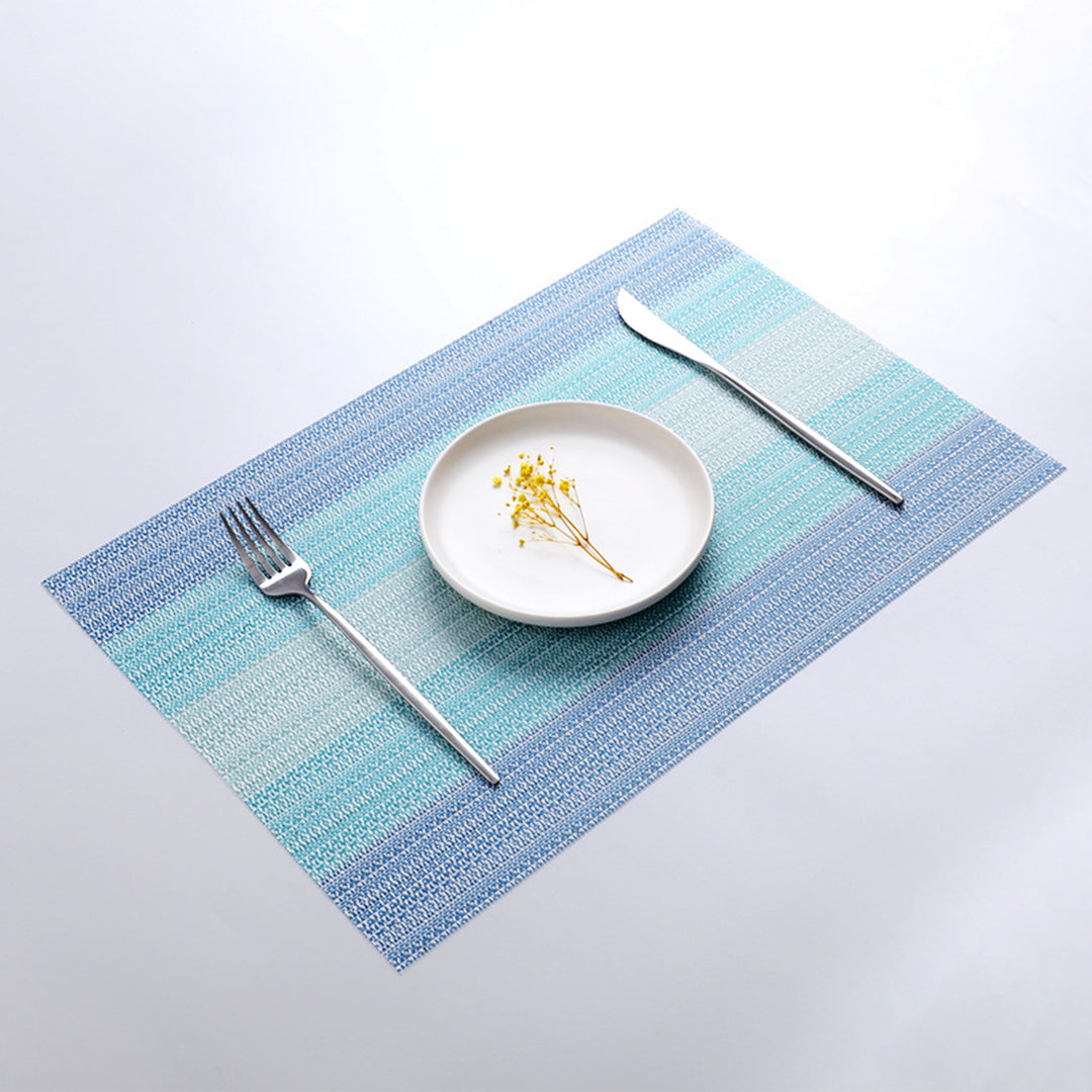 Table PVC Placemats Dining Table Place Mats Non-Slip Dish Bowl Placement Heat Resistant Easy to Clean Table Decorative Image 6