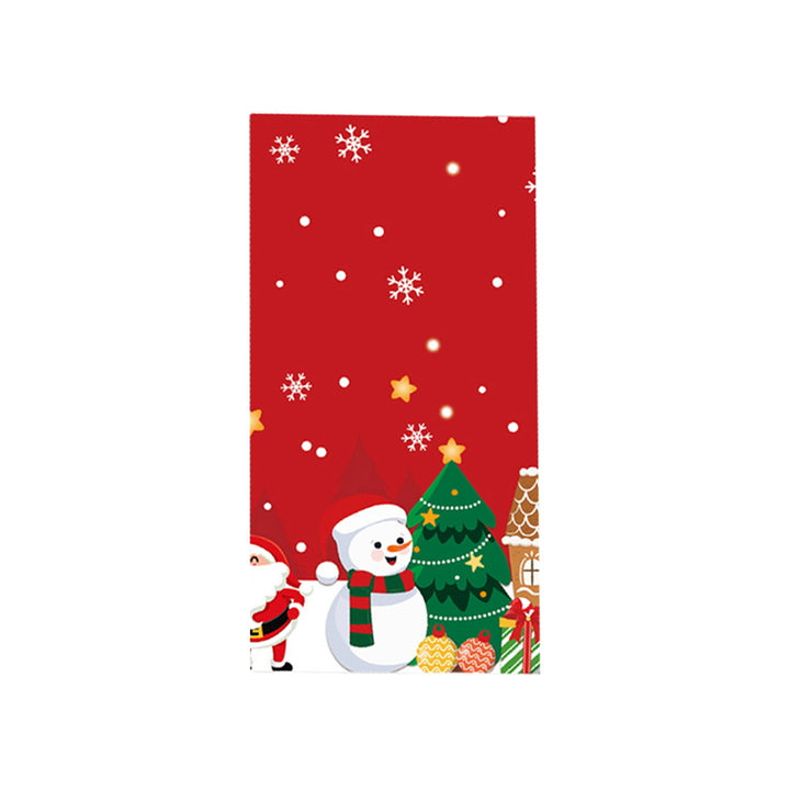 Christmas Disposable Tablecloth Red Santa Snowman Reindeer Snowflake Table Cover for Home Parties Office Xmas Decoration Image 4