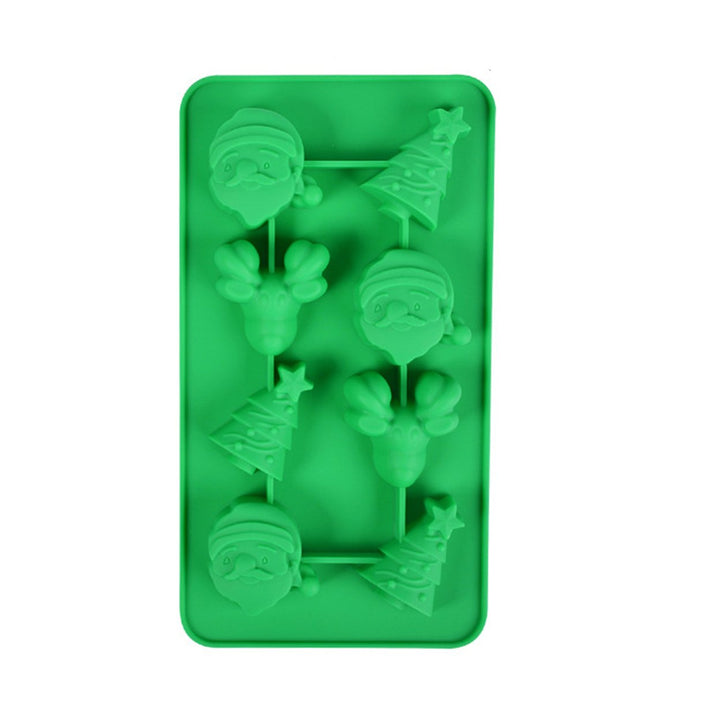 Christmas Chocolate Mold Silicone DIY Santa Claus Deer Jelly Mold Gingerbread Men Christmas Trees Snowmen Stockings Image 1