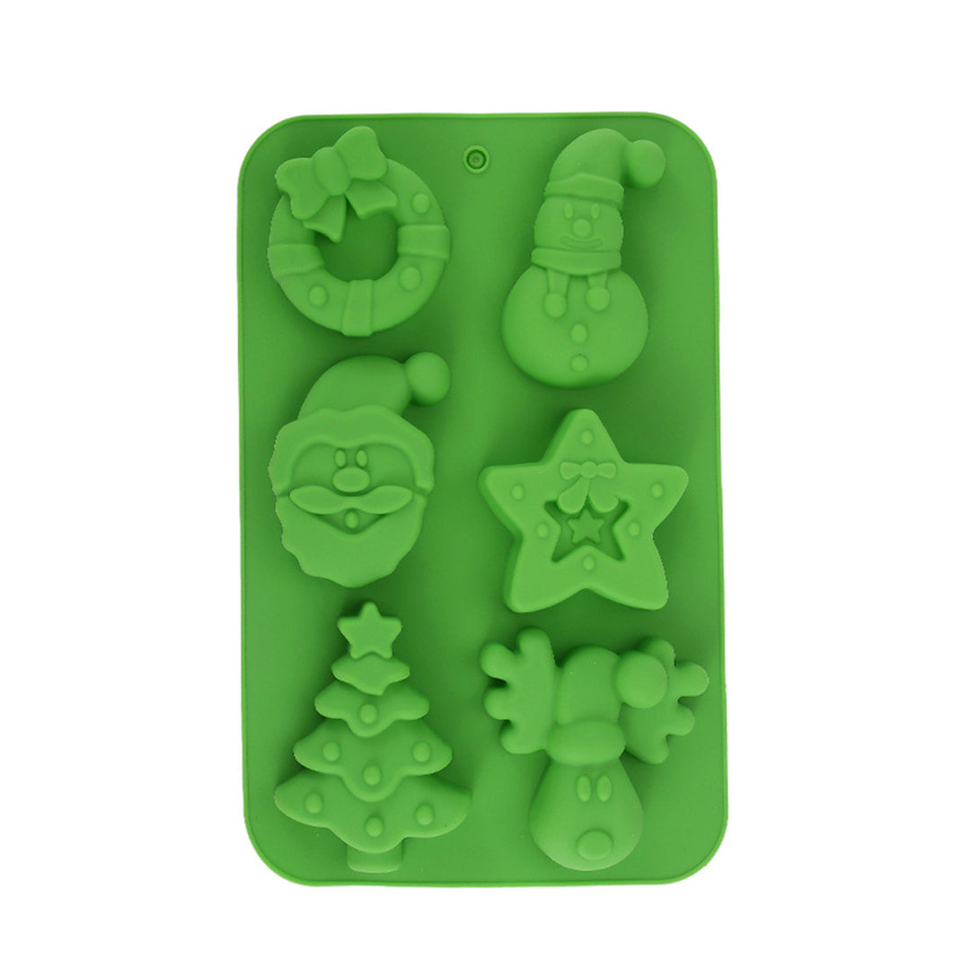 Christmas Silicone Soap Molds Xmas Cake Mold Easy to Clean Food Grade Various Shapes Baking Mold for DIY Soaps Candles Image 4