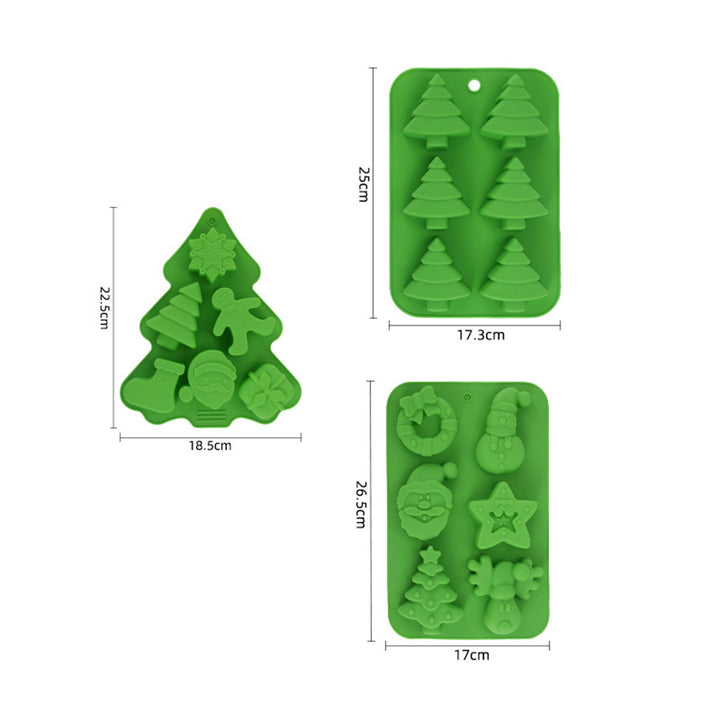 Christmas Silicone Soap Molds Xmas Cake Mold Easy to Clean Food Grade Various Shapes Baking Mold for DIY Soaps Candles Image 10