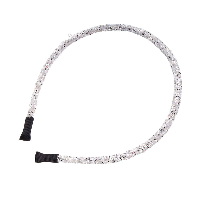 Women Hair Hoop Sparkling Sequins Elastic Headband DIY Glitter Handmade DIY Hair Hoop Christmas Accessories Image 1