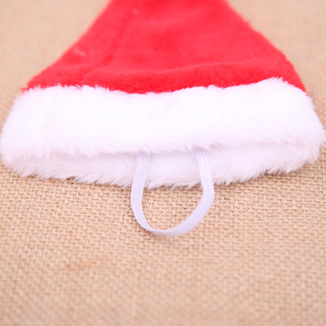 6Pcs Adorable Pet Santa Hat with Elastic Strap Comfortable to Wear Anti-fall Festive Christmas Costume Cats Dogs Pet Image 8