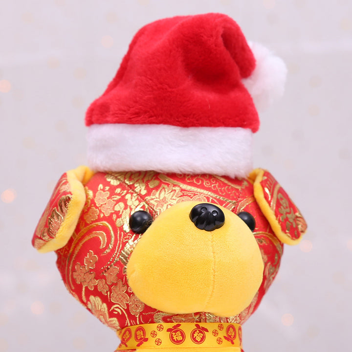 6Pcs Adorable Pet Santa Hat with Elastic Strap Comfortable to Wear Anti-fall Festive Christmas Costume Cats Dogs Pet Image 9