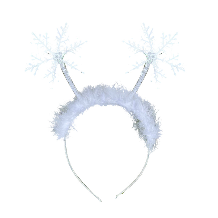 Christmas Snowflake Headband Festive Holiday Hair Hoop for Women Girls Boys Christmas Party Decoration Image 4