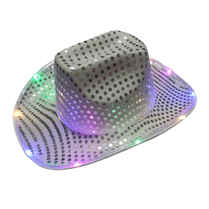 LED Light-Up Cowboy Hat Retro Western Style Luminous 9 Color Available Christmas Party Nightclubs Performance Photo Prop Image 9