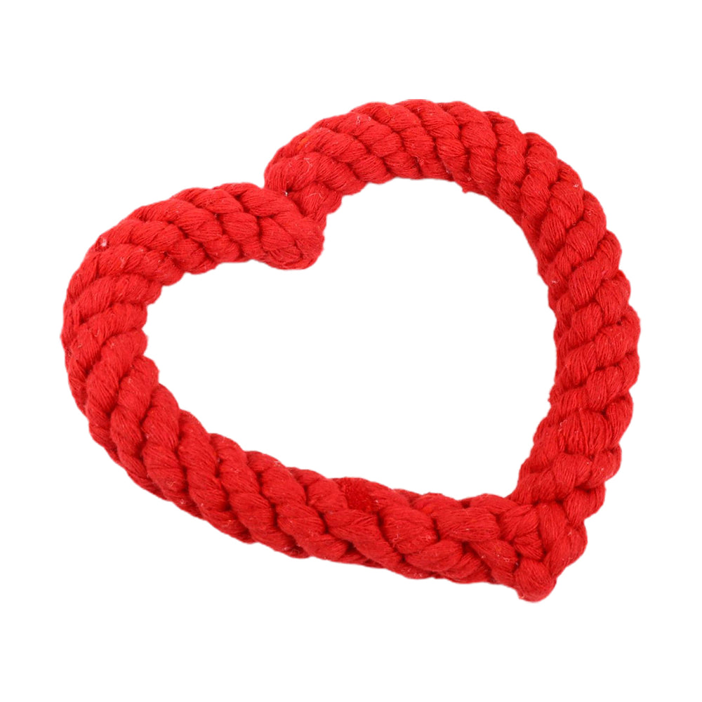 Dog Chew Toy Creative Heart Shaped Pet Chew Toy Bite-resistant Fun Cat Training Teething Toy Pet Supplies Image 2