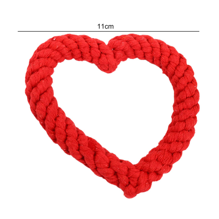 Dog Chew Toy Creative Heart Shaped Pet Chew Toy Bite-resistant Fun Cat Training Teething Toy Pet Supplies Image 7