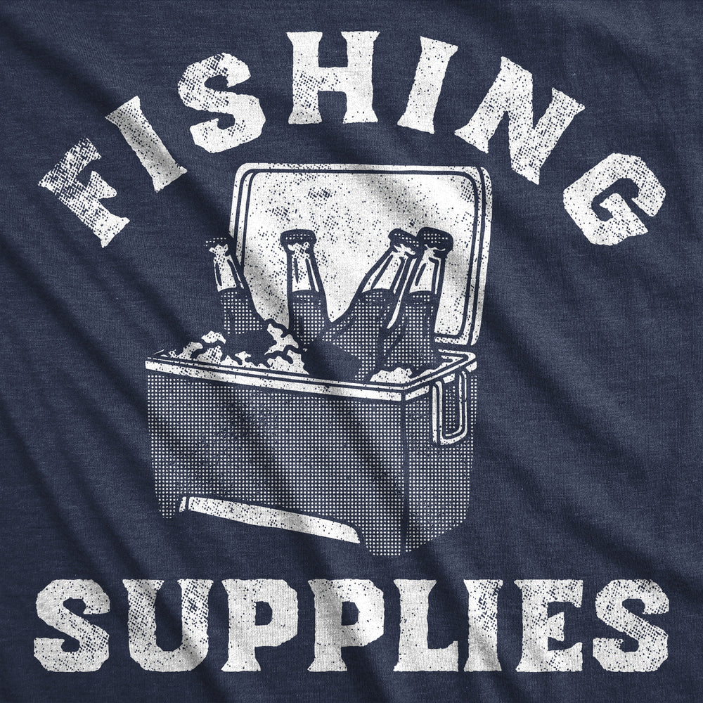 Mens Funny T Shirts Fishing Supplies Sarcastic Drinking Graphic Tee For Men Image 2