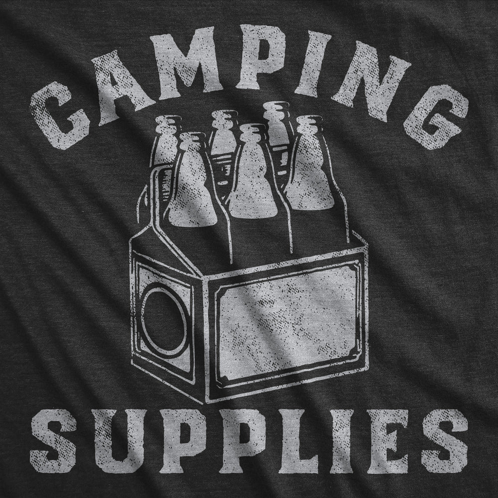 Mens Funny T Shirts Camping Supplies Sarcastic Drinking Graphic Novelty Tee For Men Image 2