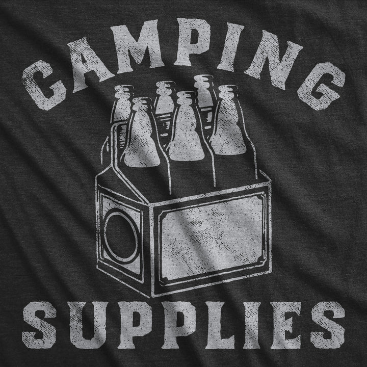 Mens Funny T Shirts Camping Supplies Sarcastic Drinking Graphic Novelty Tee For Men Image 2