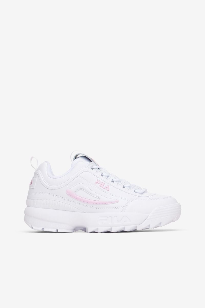 FILA Womens Disruptor II Premium Sneaker White/Pirouette/White - 5XM02330-155 WHITE/PIROUETTE/WHITE Image 1