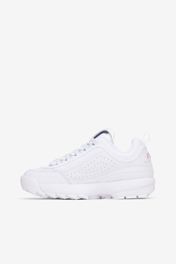 FILA Womens Disruptor II Premium Sneaker White/Pirouette/White - 5XM02330-155 WHITE/PIROUETTE/WHITE Image 2