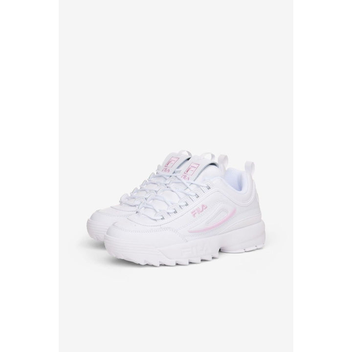 FILA Womens Disruptor II Premium Sneaker White/Pirouette/White - 5XM02330-155 WHITE/PIROUETTE/WHITE Image 4