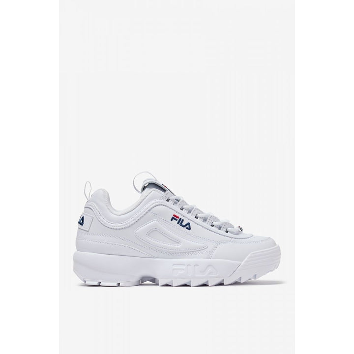 Fila Disruptor II Sneakers White Navy Red Size 11 Lightweight Retro Style Image 1